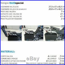 Aluminium Cases Black Mytech 41 + 47 Lt Honda 750 XRV Africa Twin 1993-2003
