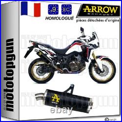Arrow Echappement Hom Mrt Noir Honda Africa Twin 1000 Adventure Sport 2019 19