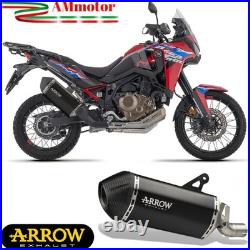 Arrow Honda Africa Twin 1100 2026 Pot D'Échappement Sonora Noir Moto Approuvé