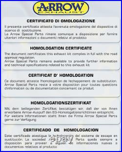 Arrow Pot Echappement Approuve Paris Dacar Honda Xrv 750 Africa Twin 1990 90