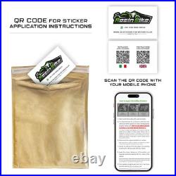 Autocollant 3D compatibles avec Honda Africa Twin 1100 L 2020-2025 Valises Doré