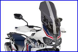 Bulle Touring Avec Support Puig Honda Crf 1000l Africa Twin 2017 Fume Fonce