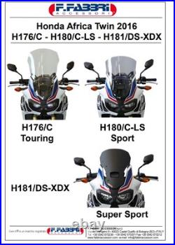 Coupole Fabbri Honda Africa Twin 2016 2019 Sport Coupole Fabbri Honda Africa Twin 2016 2019 Sport