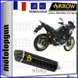 Echappement hom noir c maxi arrow pour honda africa twin 1100 adv sp 2023 23
