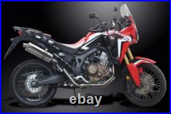 HONDA CRF1000L AFRICA TWIN 2016-2019 Echappement Complet 350mm Ovale Inox