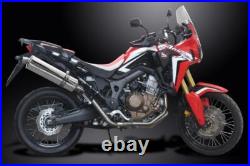 HONDA CRF1000L AFRICA TWIN 2016-2019 Echappement Complet 450mm Ovale Inox