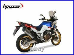 HP Corse Silencer Sps Carbon Frosted Steel Honda Africa Twin 1000