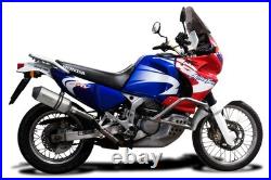 Honda XRV750 Africa Twin 1993-03 Echappement KIT-Silencieux 260mm X-Ovale Titane
