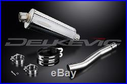 KIT-Silencieux 350mm Ovale Inox pour Honda XRV750 Africa Twin (1993-2003)