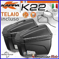 Kit Valises Laterales Kappa K22 Support Monokey Honda Africa Twin 750 1993-2002
