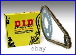 Kit chaine transmission DID HONDA XRV650 AFRICA TWIN 1988 1989 16/49 moto