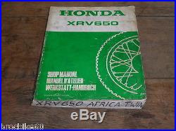 MANUEL REVUE TECHNIQUE D ATELIER HONDA XRV 650 AFRICA TWIN 1988- Shop Manual