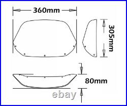 Pare-brise Isotta Haut 305x360x4 Per Honda Africa Twin Xrv 650 1988 1990 -FC