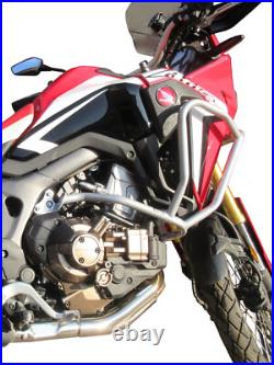 Pare carters Crash Bars Heed HONDA CRF 1000 Africa Twin Basic argenté