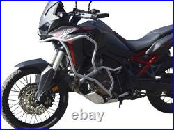 Pare carters Crash Bars Heed HONDA CRF 1100 Africa Twin 2020-2023 Bunker argenté