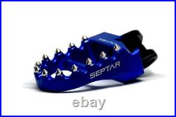 Plateformes Réglables EVO3 HONDA AFRICA TWIN 2018-2024 Bleu SEPTAR