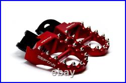 Plateformes Réglables EVO3 HONDA AFRICA TWIN 2018-2024 Rouges SEPTAR Plateformes Réglables EVO3 HONDA AFRICA TWIN 2018-2024 Rouges SEPTAR