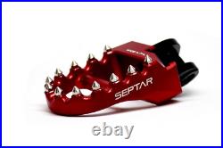 Plateformes Réglables EVO3 HONDA AFRICA TWIN 2018-2024 Rouges SEPTAR Plateformes Réglables EVO3 HONDA AFRICA TWIN 2018-2024 Rouges SEPTAR