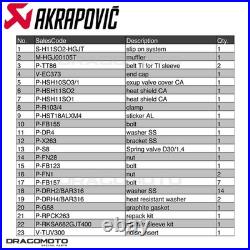 Pot échappement HONDA CRF 1100 L ABS Africa Twin 2020-2023 AKRAPOVIC Titane S