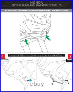 Puig Protection de Phare Transparent Honda Africa Twin CRF1100L 2020 2023