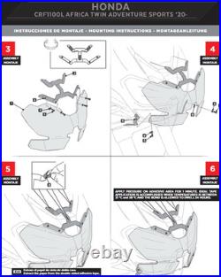 Puig Protection de Phare Transparent Honda Africa Twin CRF1100L 2020 2023