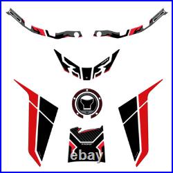 Set Autocollant 3d moto Protections Honda Africa Twin L 1100 2025 Noir compatibl