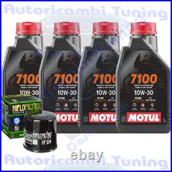 Set Entretien Huile Motul 7100 10W30 + Filtre pour Honda CRF1000 Africa Twin