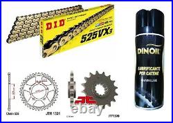 Kit Chaîne DID 525 VX3 Pour Honda CB 600 F Hornet PC41 (2007-2013) - Pignons 16/43, 118 Maillons