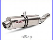 Silencieux Mivv Storm GP Oval Honda Africa Twin XRV 750 93-03 Inox