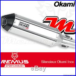Slip-On Exhaust Remus Stainless steel EEC Okami Honda CRF1000L Africa Twin 2016+