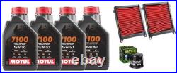 Tagliando Honda Africa Twin 1100 Huile Motul 7100 15W50 Filtre Huile Air Hiflo